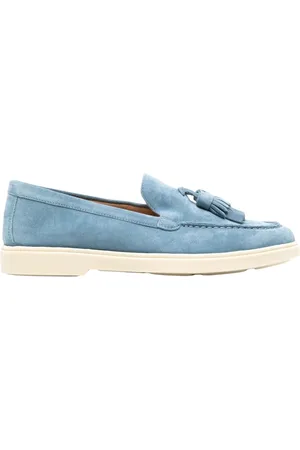 santoni Dames, Schoenen, Blauw, Maat: 37 EU Leer