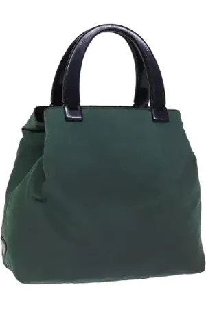 Prada Dames, Pre-owned, Groen, Maat: ONE Size Nylon