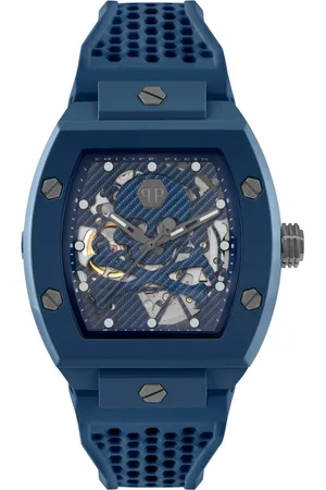 Philipp Plein Heren, Accessoires, Blauw, Maat: ONE Size