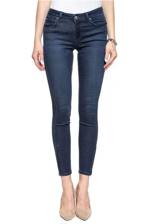 Lee Dames, Jeans, Blauw, Maat: W25 L31 Katoen