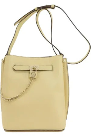Michael Kors Dames, Pre-owned, Geel, Maat: ONE Size Leer