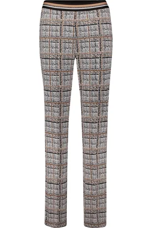 Betty Barclay Dames, Broeken, Grijs, Maat: 3XL