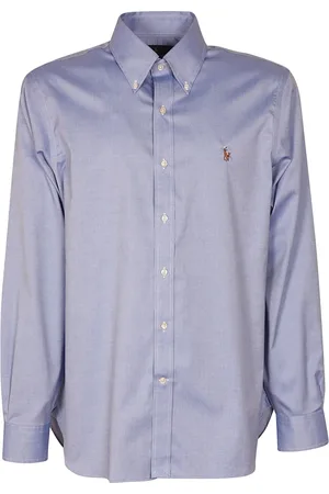 Ralph Lauren Heren, Overhemden, Blauw, Maat: 2XL Katoen