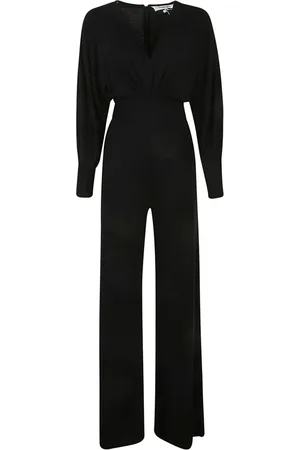Diane von Furstenberg Dames, Jumpsuits & Playsuits, Zwart, Maat: XS Wol