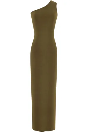 Saint Laurent Dames, Jurken, Groen, Maat: L Zijde