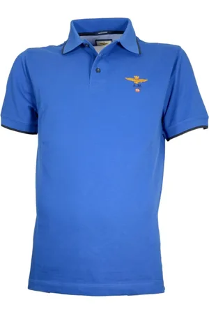 Aeronautica Militare Heren, Tops, Blauw, Maat: XL Katoen