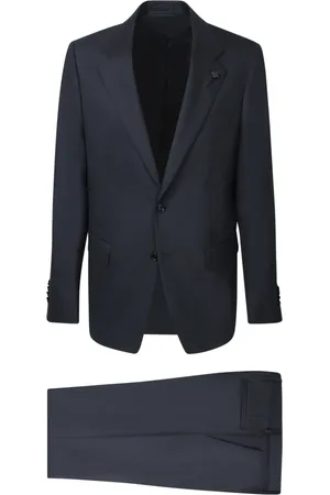 LARDINI Heren, Pakken, Blauw, Maat: 2XL Wol