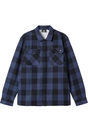 Dickies Heren, Overhemden, Blauw, Maat: XS Katoen