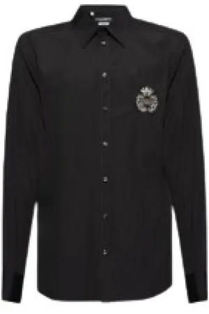 Dolce & Gabbana Heren, Overhemden, Zwart, Maat: M