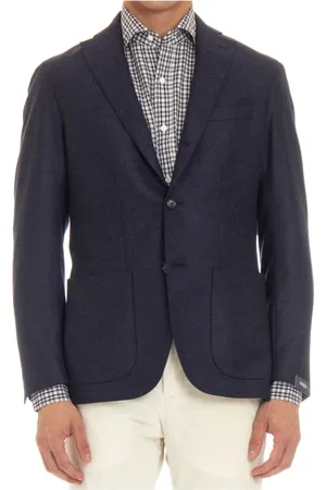BARBA Heren, Pakken, Blauw, Maat: L