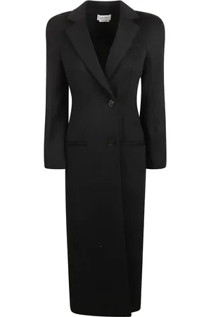 Alexander McQueen Dames, Mantels, Zwart, Maat: XS Leer