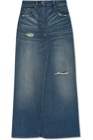 Maison Margiela Dames, Rokken, Blauw, Maat: S Denim
