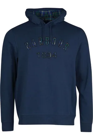 Barbour Heren, Sweatshirts & Hoodies, Blauw, Maat: XL Katoen