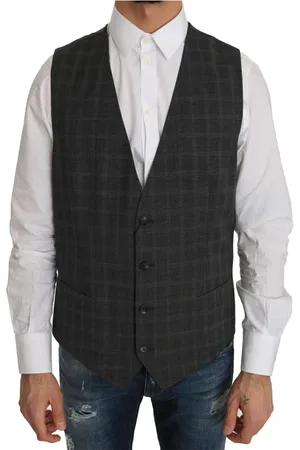 Dolce & Gabbana Heren, Pakken, Grijs, Maat: XL Wol