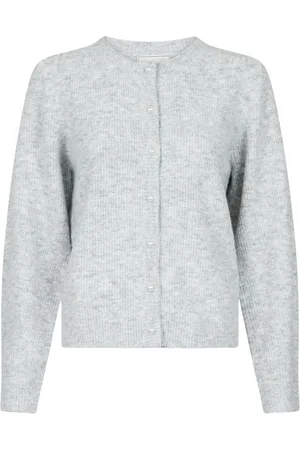 Neo Noir Dames, Truien, Grijs, Maat: XS Wol