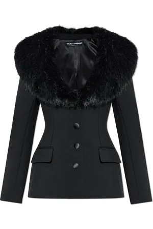 Dolce & Gabbana Dames, Jassen, Zwart, Maat: XS Wol