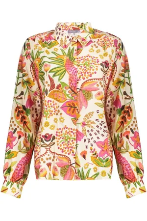 Geisha Dames, Blouses & Shirts, Veelkleurig, Maat: 2XL