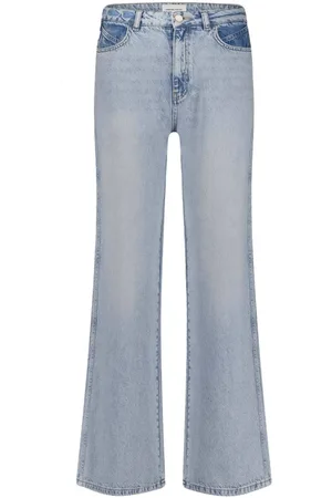 Fabienne Chapot Dames, Jeans, Blauw, Maat: W28 L34 Katoen