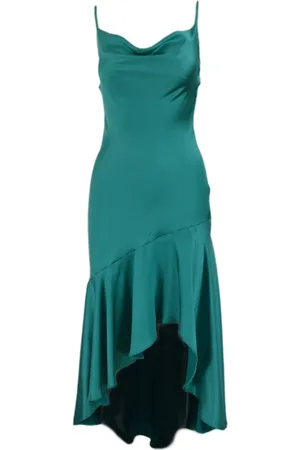 Pinko Dames, Jurken, Blauw, Maat: S Satijn