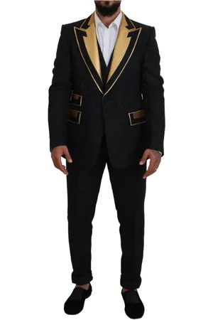 Dolce & Gabbana Heren, Pakken, Zwart, Maat: S Zijde