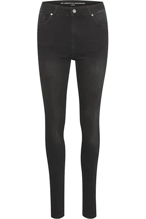 My Essential Wardrobe Dames, Jeans, Zwart, Maat: W33 L32 Katoen