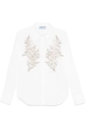 Blugirl Dames, Blouses & Shirts, Wit, Maat: M