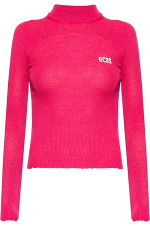 GCDS Dames, Truien, Roze, Maat: M Wol