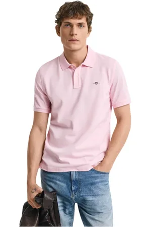 GANT Heren, Tops, Roze, Maat: 3XL Piqué