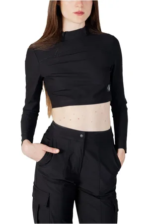 Calvin Klein Dames, Tops, Zwart, Maat: S Poliester
