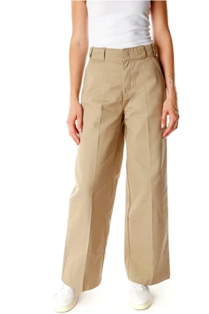 Dickies Dames, Broeken, Groen, Maat: W27 Katoen