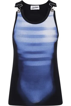 Jean Paul Gaultier Dames, Tops, Blauw, Maat: M