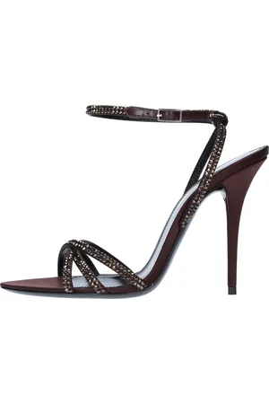 Saint Laurent Dames, Schoenen, Bruin, Maat: 36 EU Satijn