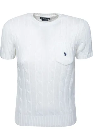 Ralph Lauren Dames, Truien, Wit, Maat: M Katoen