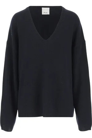 Allude Dames, Truien, Zwart, Maat: S Katoen