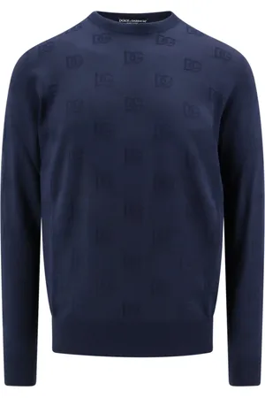 Dolce & Gabbana Heren, Sweatshirts & Hoodies, Blauw, Maat: L Zijde