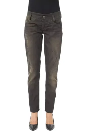 Byblos Dames, Jeans, Zwart, Maat: W30 Katoen