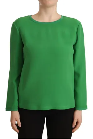 Emporio Armani Dames, Tops, Groen, Maat: S Zijde