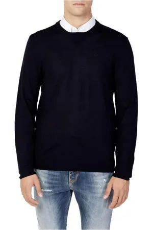 Armani Exchange Heren, Truien, Blauw, Maat: XL Wol