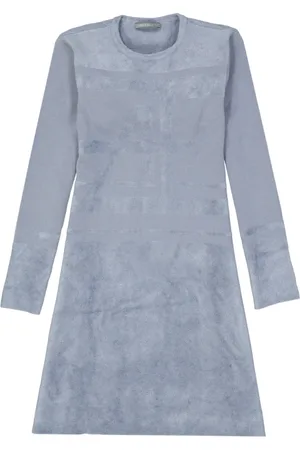 Alberta Ferretti Dames, Jurken, Grijs, Maat: S Wol