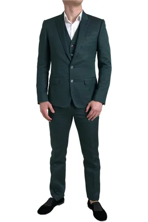 Dolce & Gabbana Heren, Pakken, Groen, Maat: XS Katoen