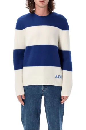 A.P.C. Heren, Truien, Blauw, Maat: L Wol