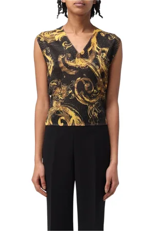 VERSACE Dames, Tops, Zwart, Maat: S