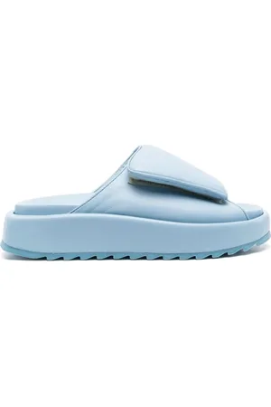 Gia Borghini Dames, Schoenen, Blauw, Maat: 38 1/2 EU Leer