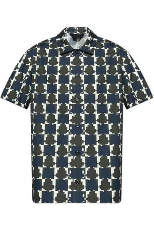 Moncler Heren, Overhemden, Blauw, Maat: L Katoen