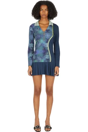 Ahluwalia Dames, Jurken, Blauw, Maat: M Katoen