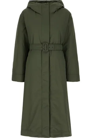 Max Mara Dames, Mantels, Groen, Maat: S Katoen