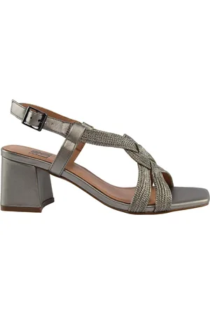 Bibi Lou Dames, Schoenen, Grijs, Maat: 39 EU Leer