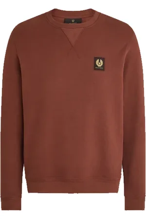 Belstaff Heren, Sweatshirts & Hoodies, Bruin, Maat: L Katoen