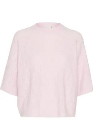 Kaffe Dames, Truien, Roze, Maat: XL Wol
