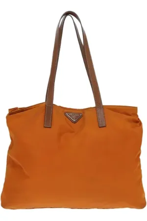 Prada Dames, Pre-owned, Oranje, Maat: ONE Size Synthetisch